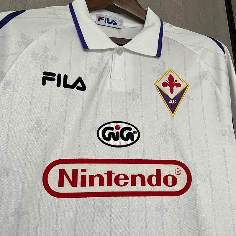 Fiorentina 1997/98 Vintage Retro White Away Jersey