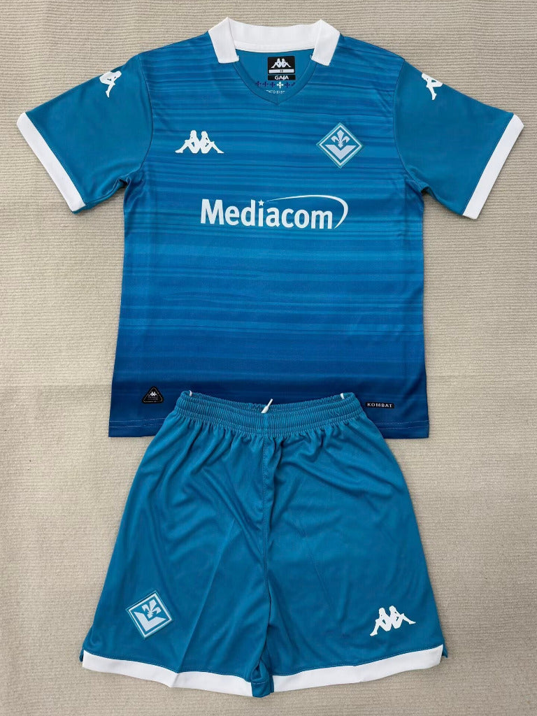Fiorentina 25/26 Blue/White Third Kids Jersey Set