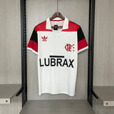 Flamengo 1986 Vintage Retro White/Red Away Jersey
