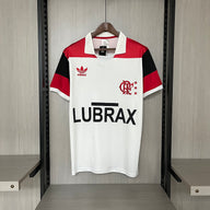 Flamengo 1986 Vintage Retro White/Red Away Jersey