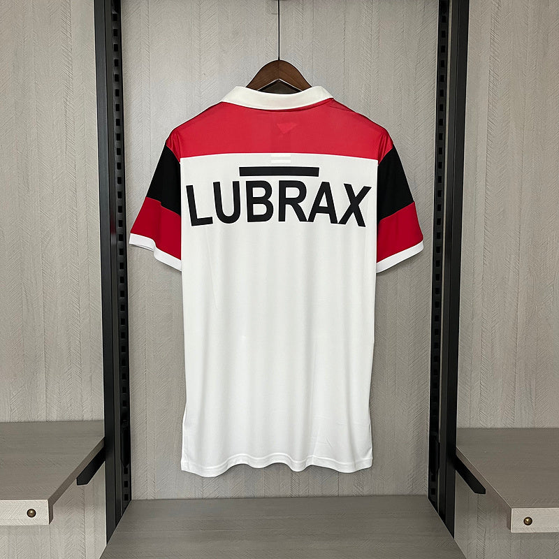 Flamengo 1986 Vintage Retro White/Red Away Jersey