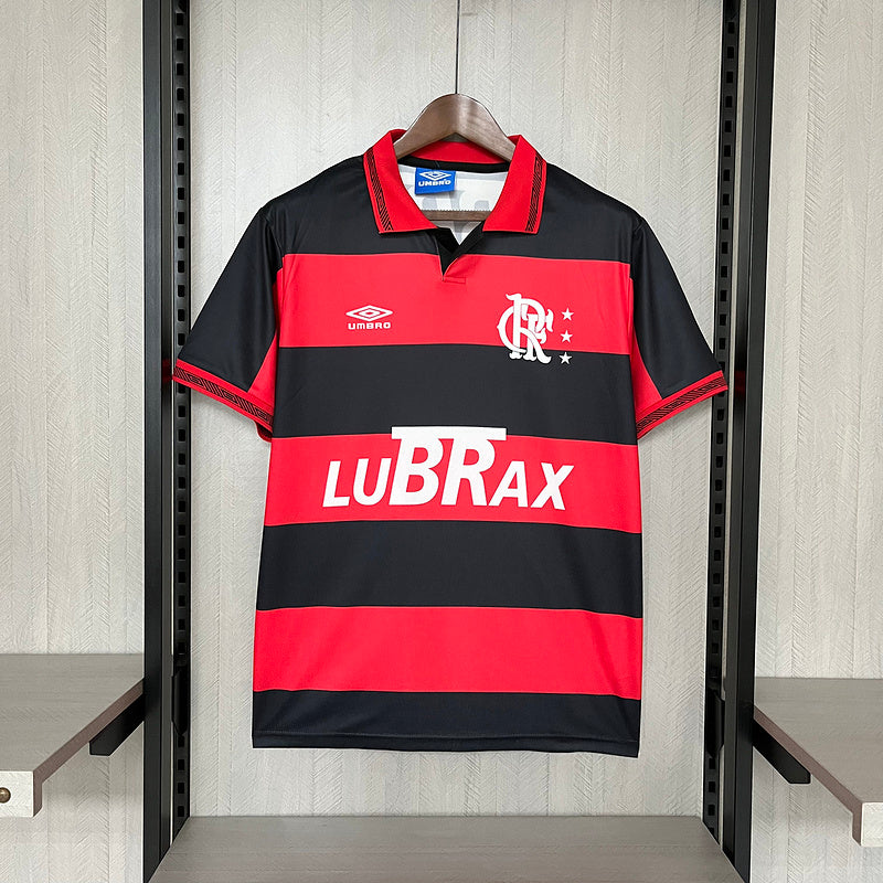 Flamengo 1992/93 Vintage Retro Red/Black Home Jersey
