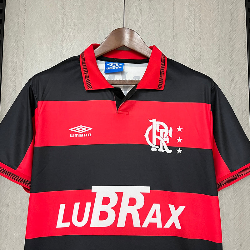 Flamengo 1992/93 Vintage Retro Red/Black Home Jersey