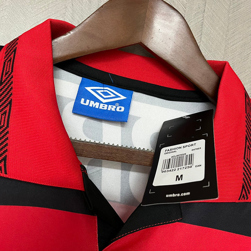 Flamengo 1992/93 Vintage Retro Red/Black Home Jersey