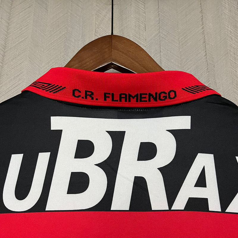 Flamengo 1992/93 Vintage Retro Red/Black Home Jersey