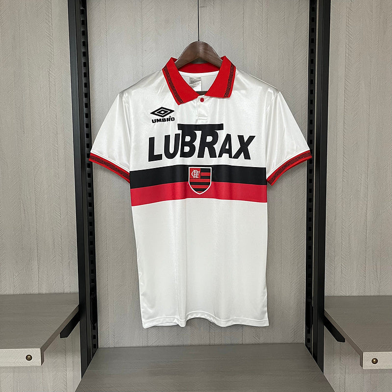 Flamengo 1994 Retro White/Red Away Jersey