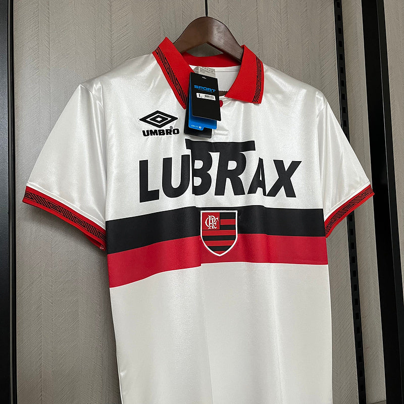 Flamengo 1994 Retro White/Red Away Jersey
