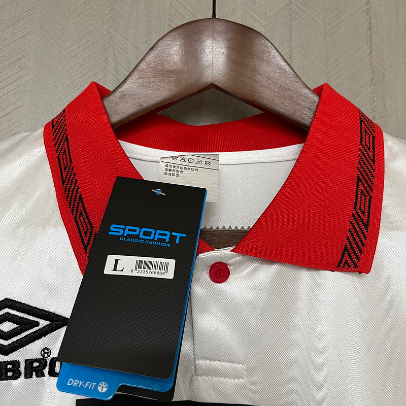 Flamengo 1994 Retro White/Red Away Jersey