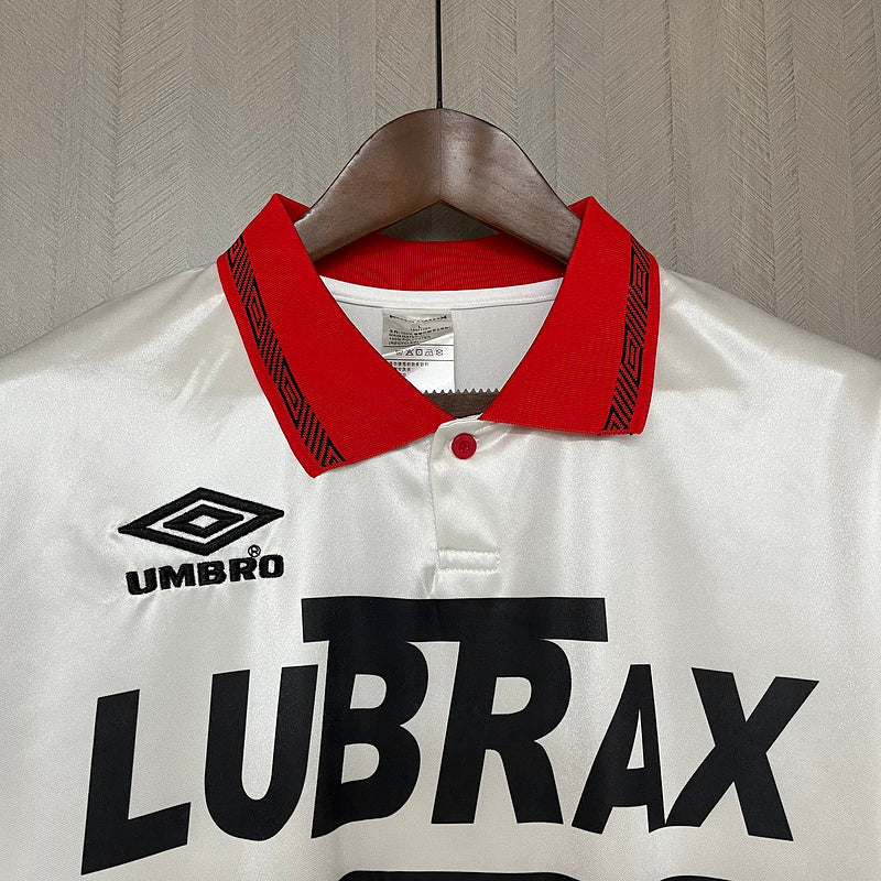 Flamengo 1994 Retro White/Red Away Jersey