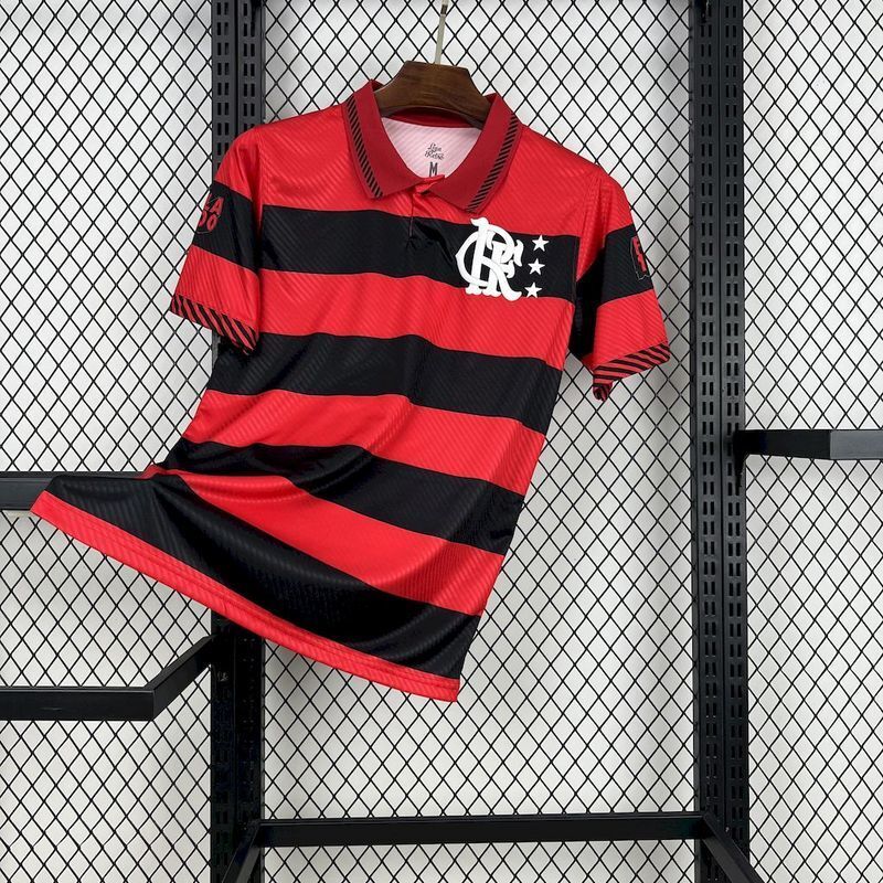 Flamengo 1995/96 Vintage Retro Red/Black Home Jersey