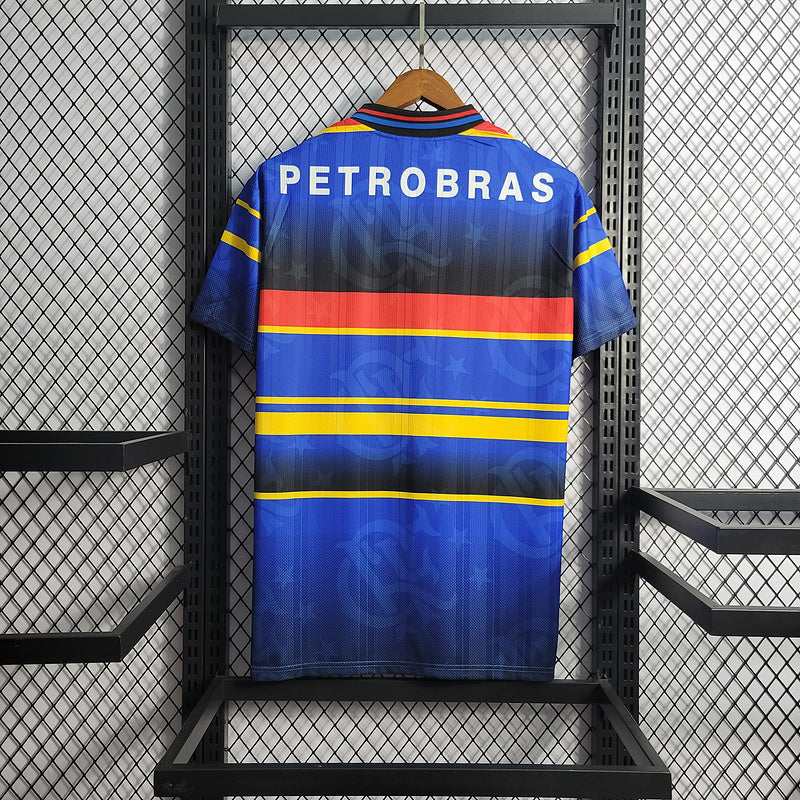 Flamengo 1995 Retro Blue Two Away Jersey
