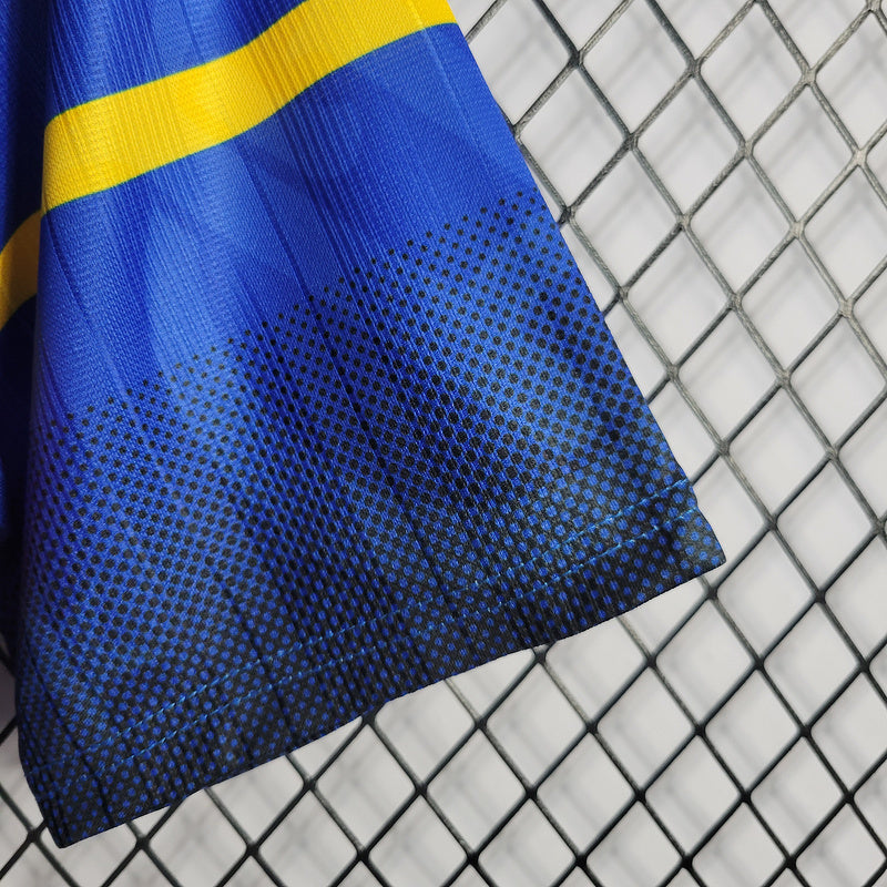 Flamengo 1995 Retro Blue Two Away Jersey
