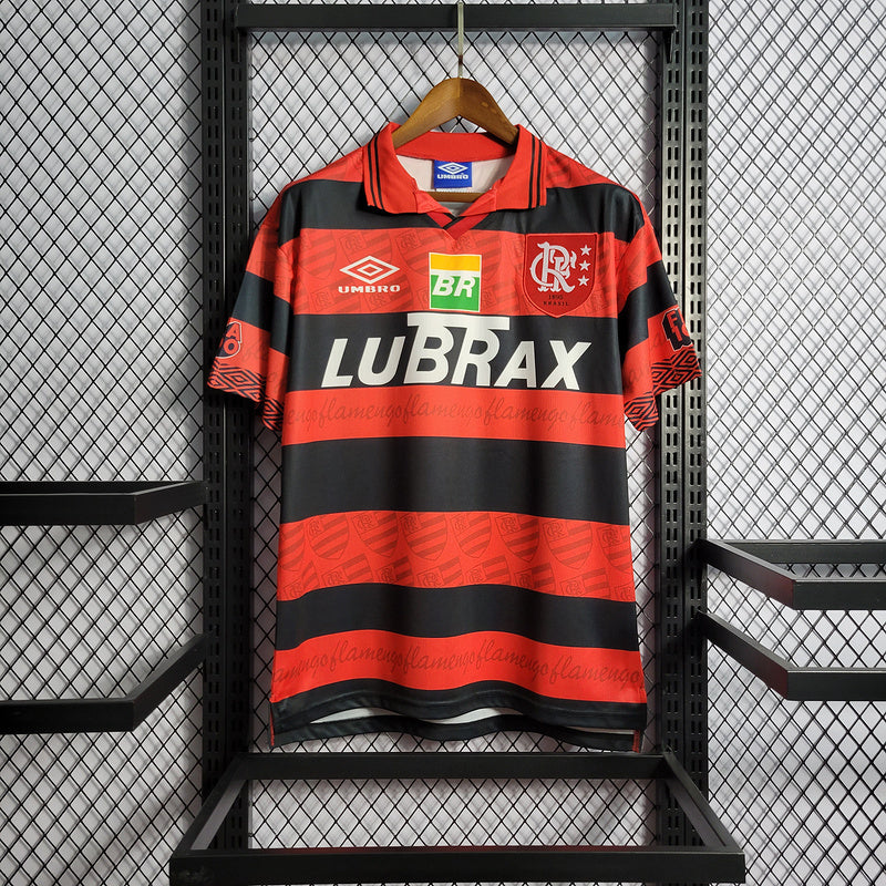 Flamengo 1995 Retro Red/Black Home Jersey