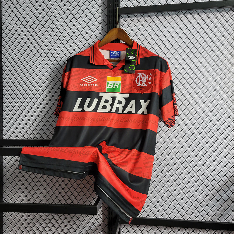 Flamengo 1995 Retro Red/Black Home Jersey