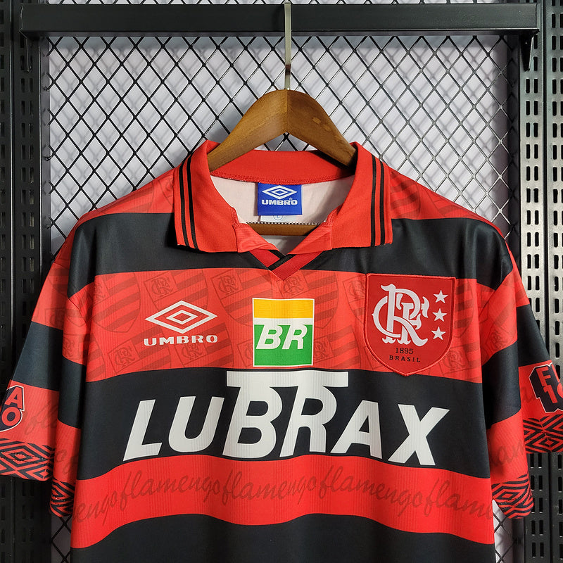 Flamengo 1995 Retro Red/Black Home Jersey