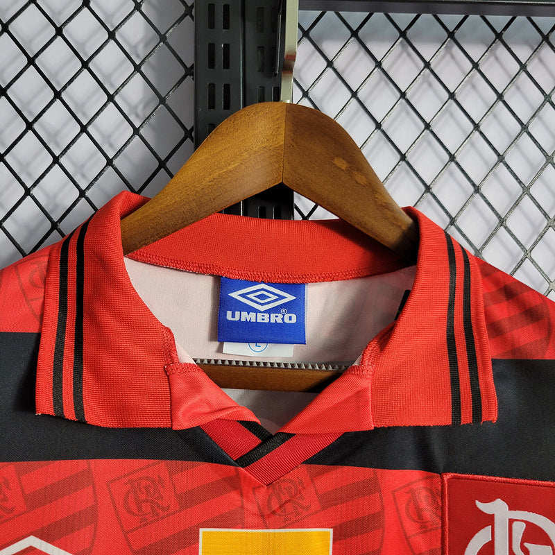 Flamengo 1995 Retro Red/Black Home Jersey