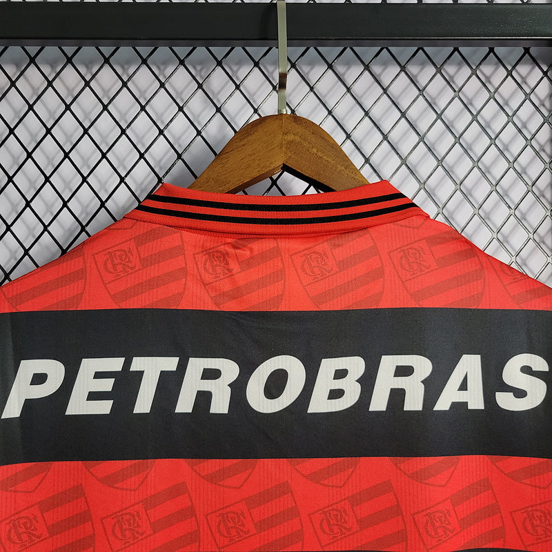 Flamengo 1995 Retro Red/Black Home Jersey
