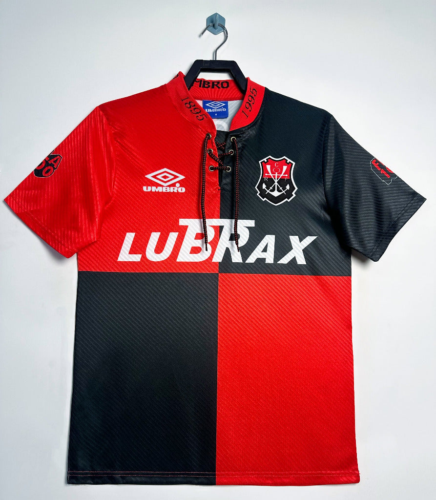 Flamengo 1995 Vintage Retro Home Centennial Edition Jersey (with number) - Concept Kits