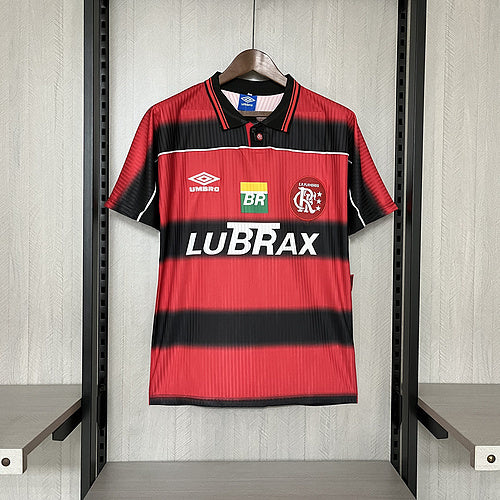 Flamengo 1997/98 Vintage Retro Red/Black Home Jersey