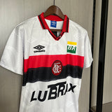 Flamengo 1997 Retro White/Red/Black Away Jersey