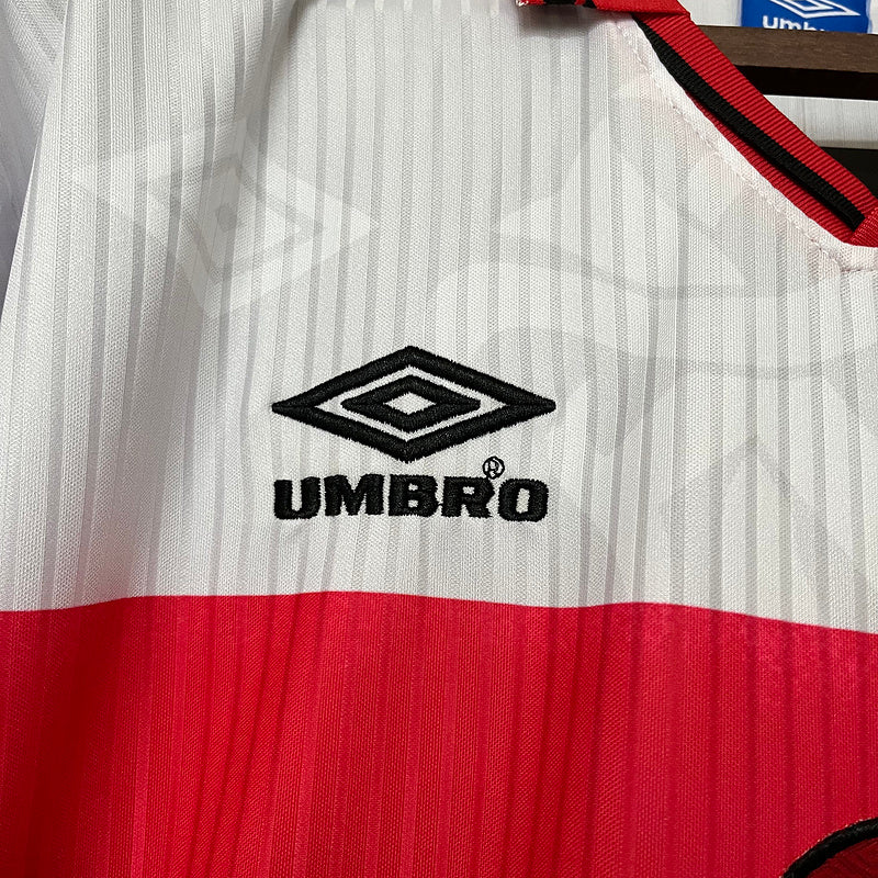 Flamengo 1997 Retro White/Red/Black Away Jersey