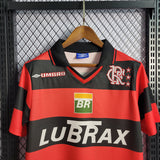 Flamengo 1999 Retro Orange/Black Home Jersey