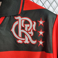 Flamengo 1999 Retro Orange/Black Home Jersey
