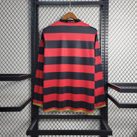Flamengo 2009 Retro Version Home Long Sleeve Jersey