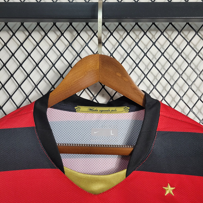 Flamengo 2009 Retro Version Home Long Sleeve Jersey