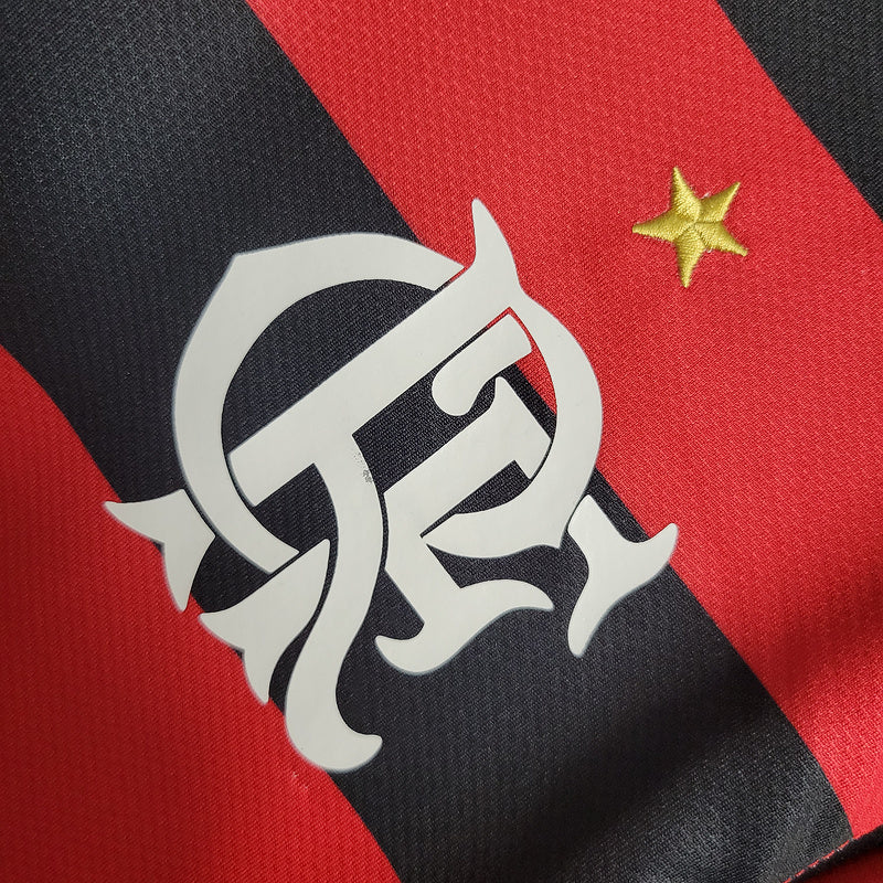 Flamengo 2009 Retro Version Home Long Sleeve Jersey