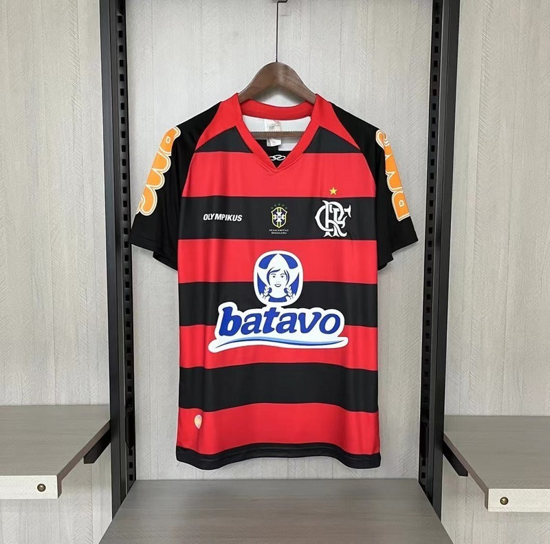 Flamengo 2010 Retro Red/Black Home Jersey