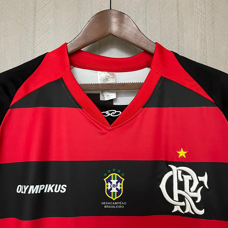 Flamengo 2010 Retro Red/Black Home Jersey