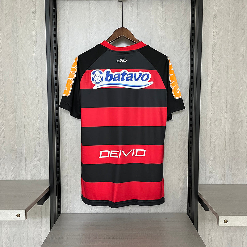 Flamengo 2010 Retro Red/Black Home Jersey