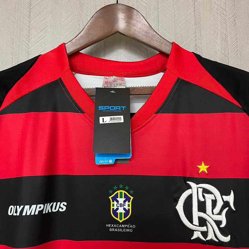 Flamengo 2010 Retro Red/Black Home Jersey