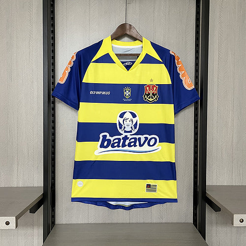 Flamengo 2010 Retro Yellow/Blue Home Jersey
