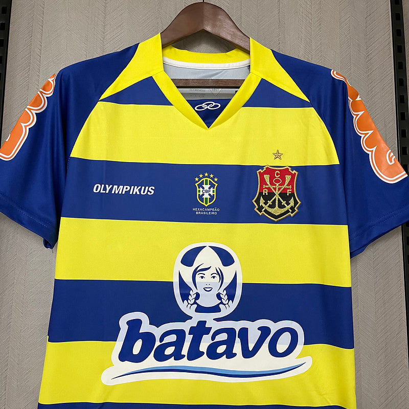 Flamengo 2010 Retro Yellow/Blue Home Jersey