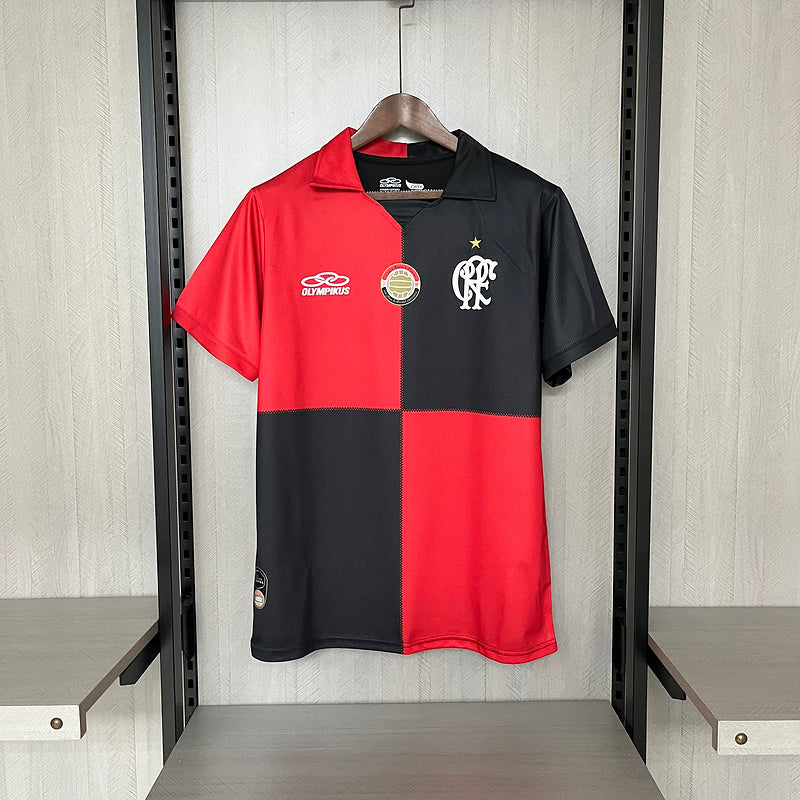 Flamengo 2012 Retro Red/Black Home Jersey