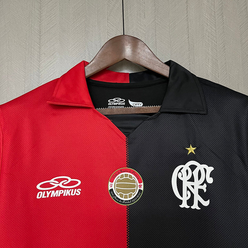 Flamengo 2012 Retro Red/Black Home Jersey