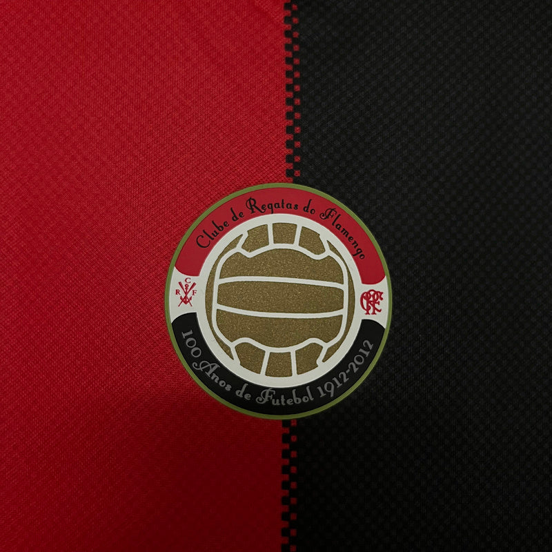 Flamengo 2012 Retro Red/Black Home Jersey