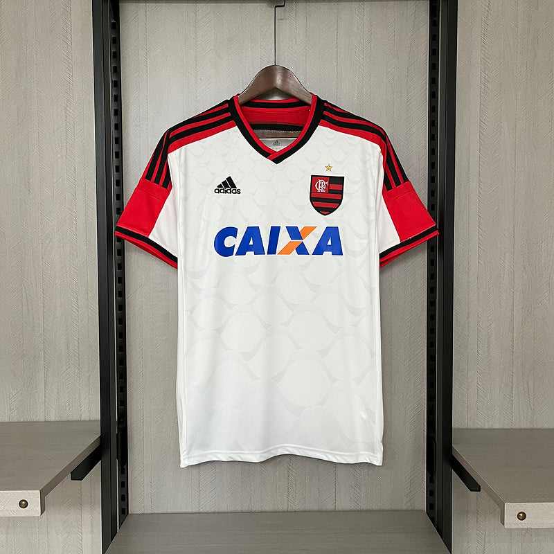 Flamengo 2014 Retro White/Red Away Jersey