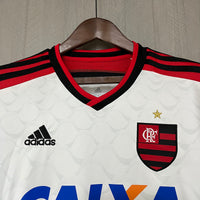 Flamengo 2014 Retro White/Red Away Jersey