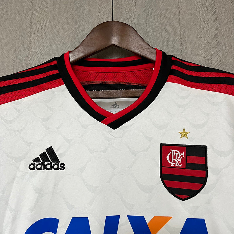 Flamengo 2014 Retro White/Red Away Jersey