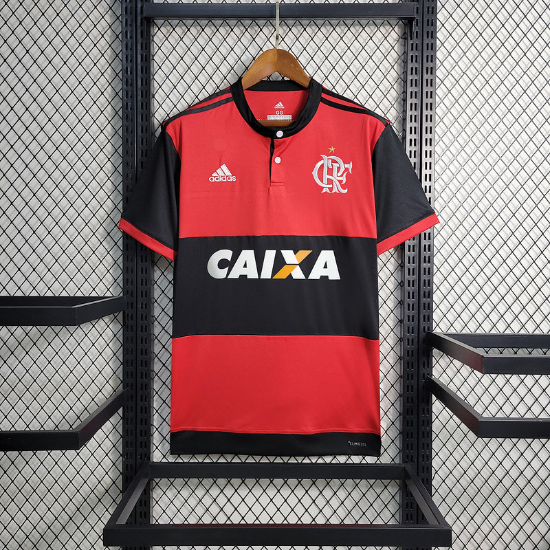 Flamengo 2017/18 Retro Red/Black Away Jersey