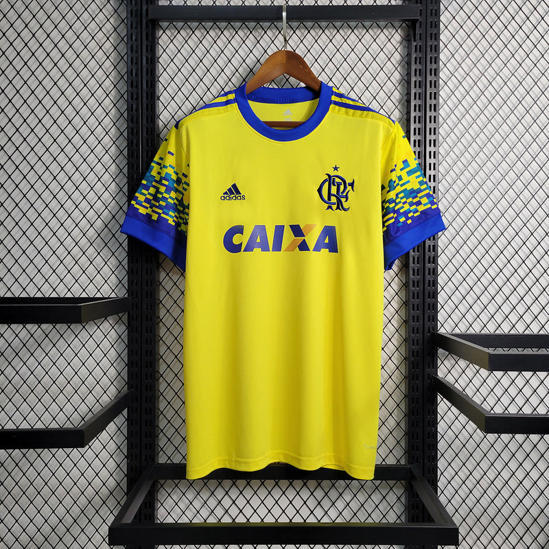 Flamengo 2017/18 Retro Yellow Second Away Jersey