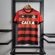 Flamengo 2018/19 Retro Red/Black Stripe Home Jersey
