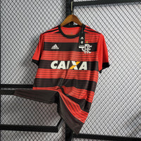 Flamengo 2018/19 Retro Red/Black Stripe Home Jersey