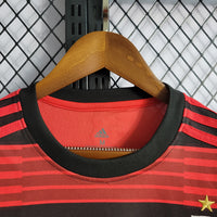 Flamengo 2018/19 Retro Red/Black Stripe Home Jersey