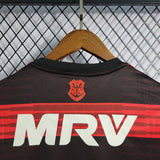 Flamengo 2018/19 Retro Red/Black Stripe Home Jersey