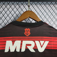 Flamengo 2018/19 Retro Red/Black Stripe Home Jersey