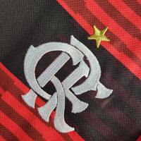Flamengo 2018/19 Retro Red/Black Stripe Home Jersey